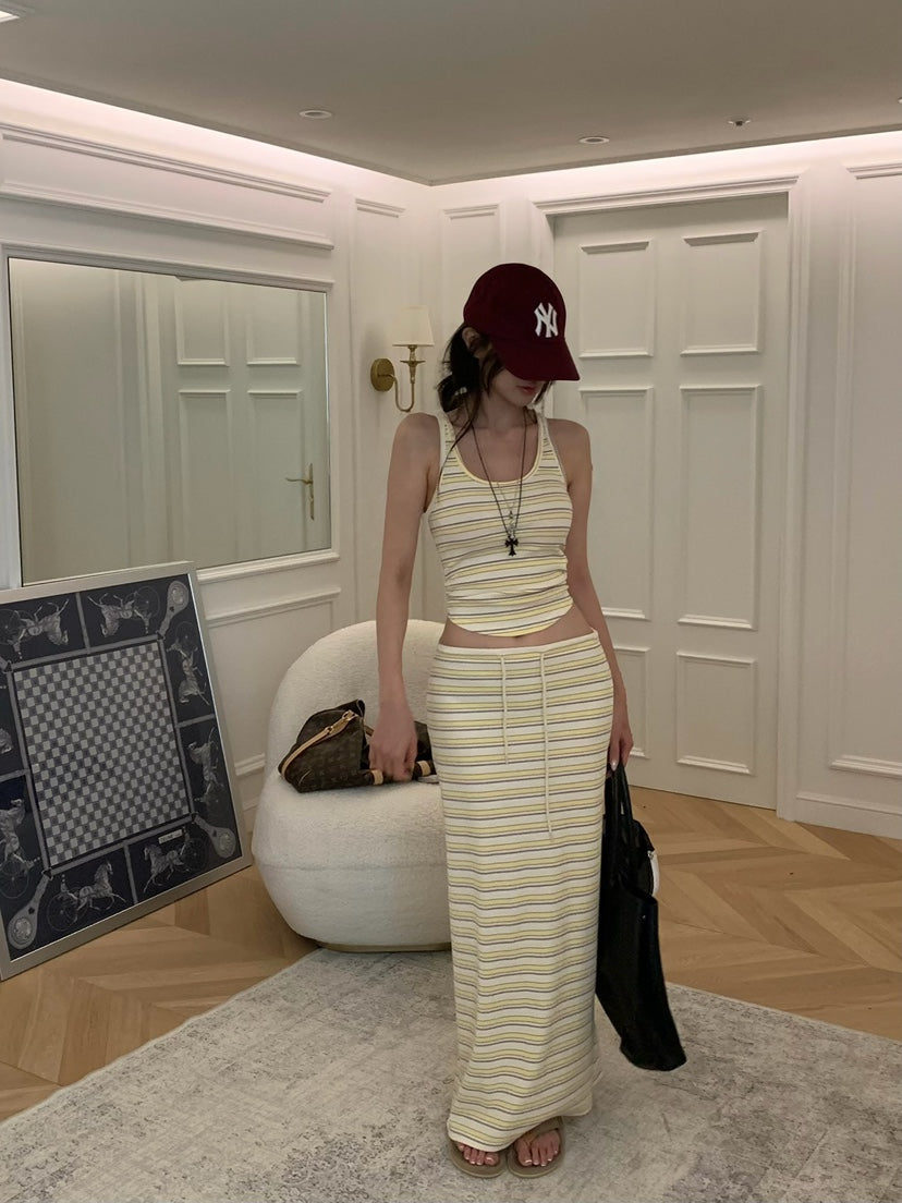 Striped Knit Set