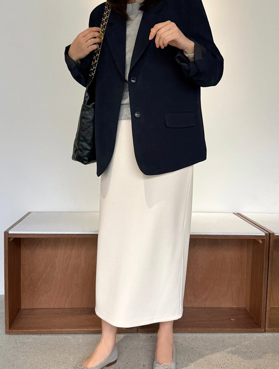 Elastic Waistband Skirt