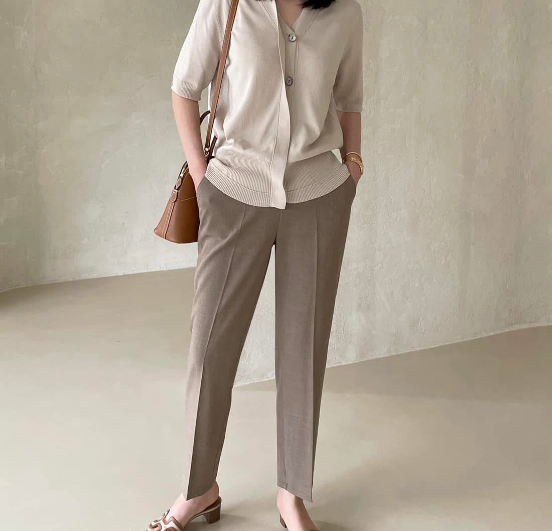 Linen Elasticband Pants