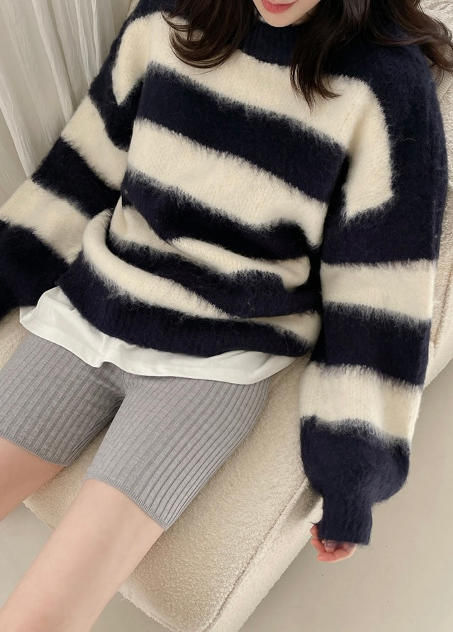 WOOL KNITWEAR (NAVY)
