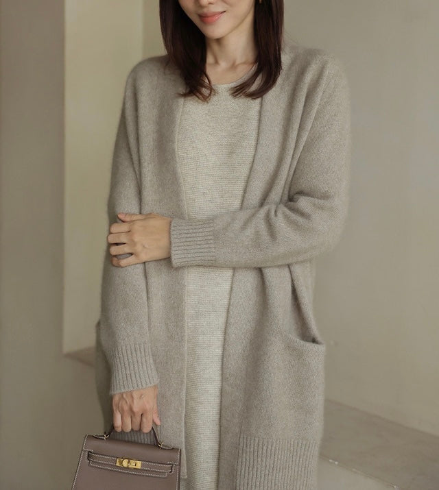 WOOL LONG CARDIGAN