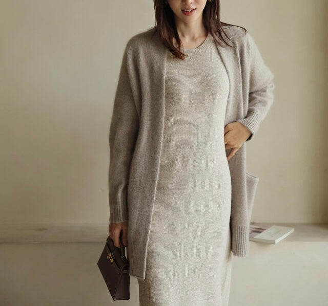 WOOL LONG CARDIGAN