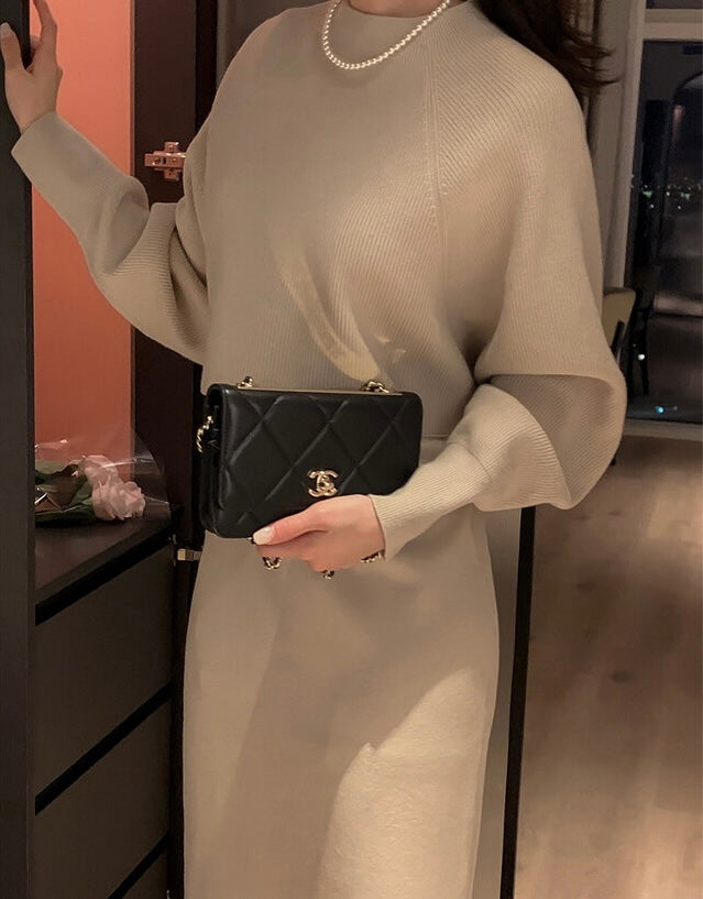 KNIT SET DRESS