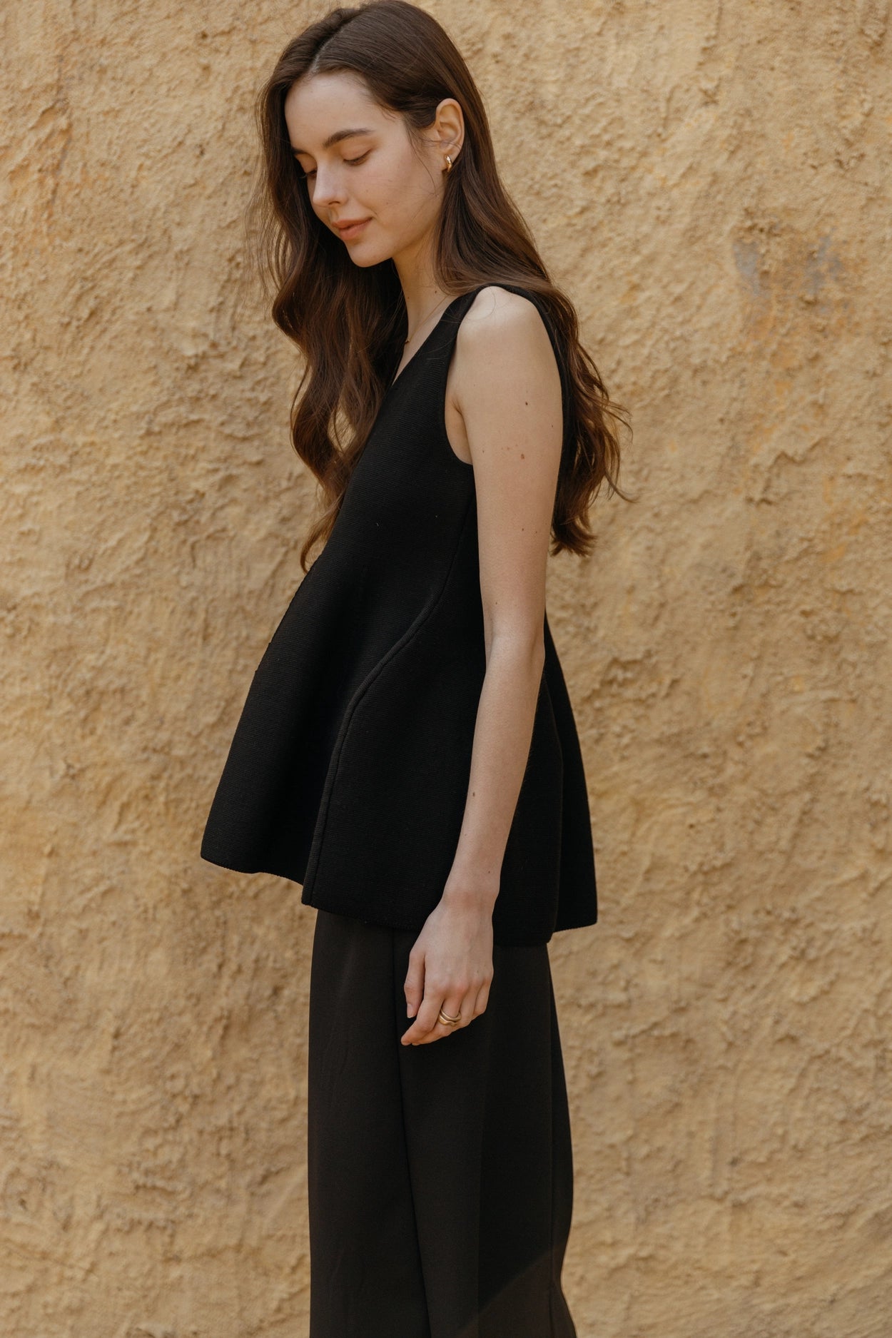 Rose Puff Knit Sleeveless