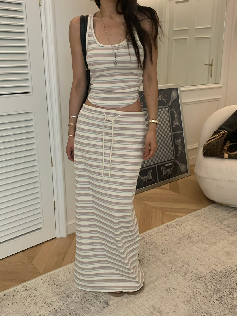 Striped Knit Set