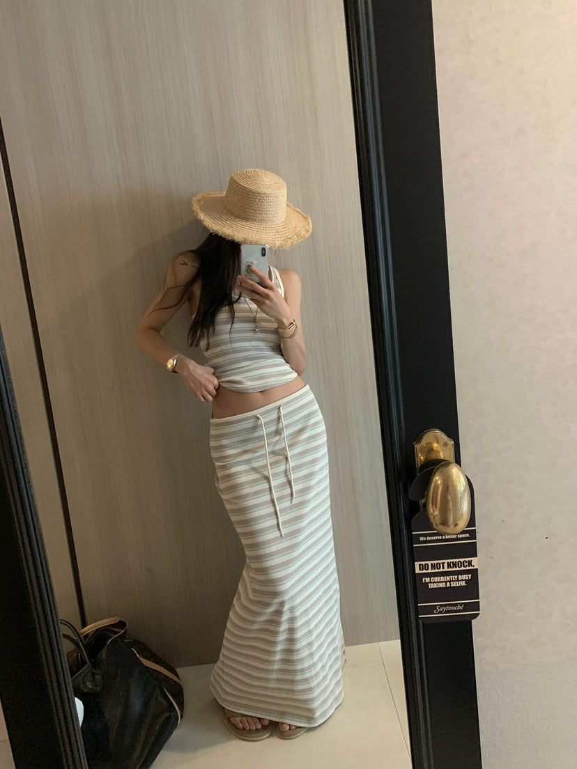 Striped Knit Set