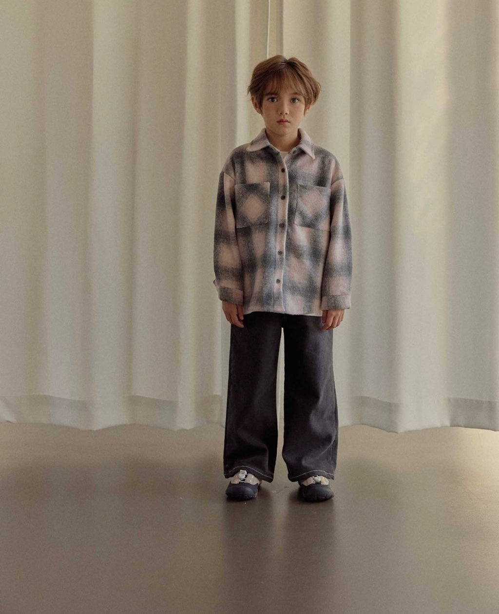 [KIDS] Thick Plaid Shirt