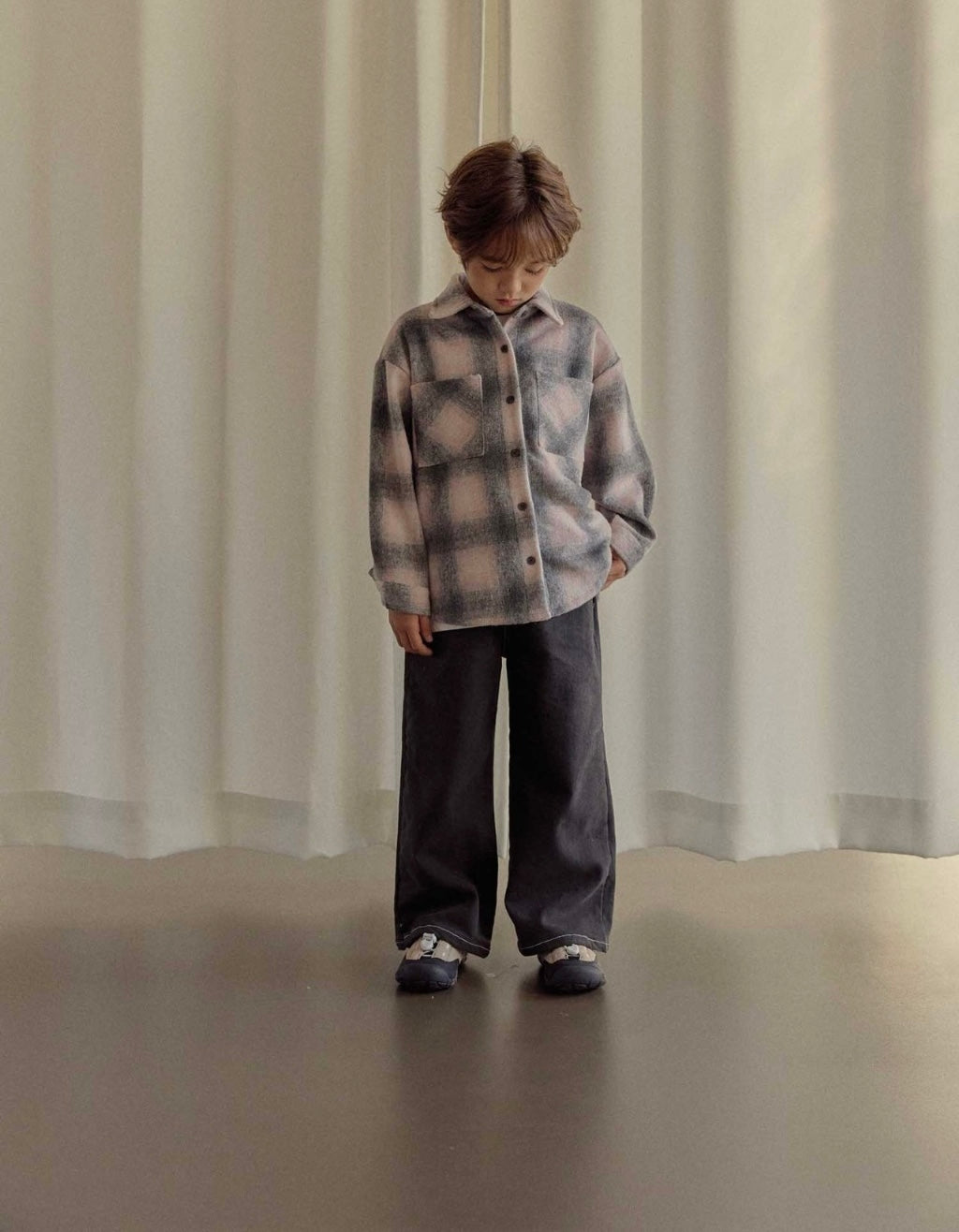 [KIDS] Thick Plaid Shirt