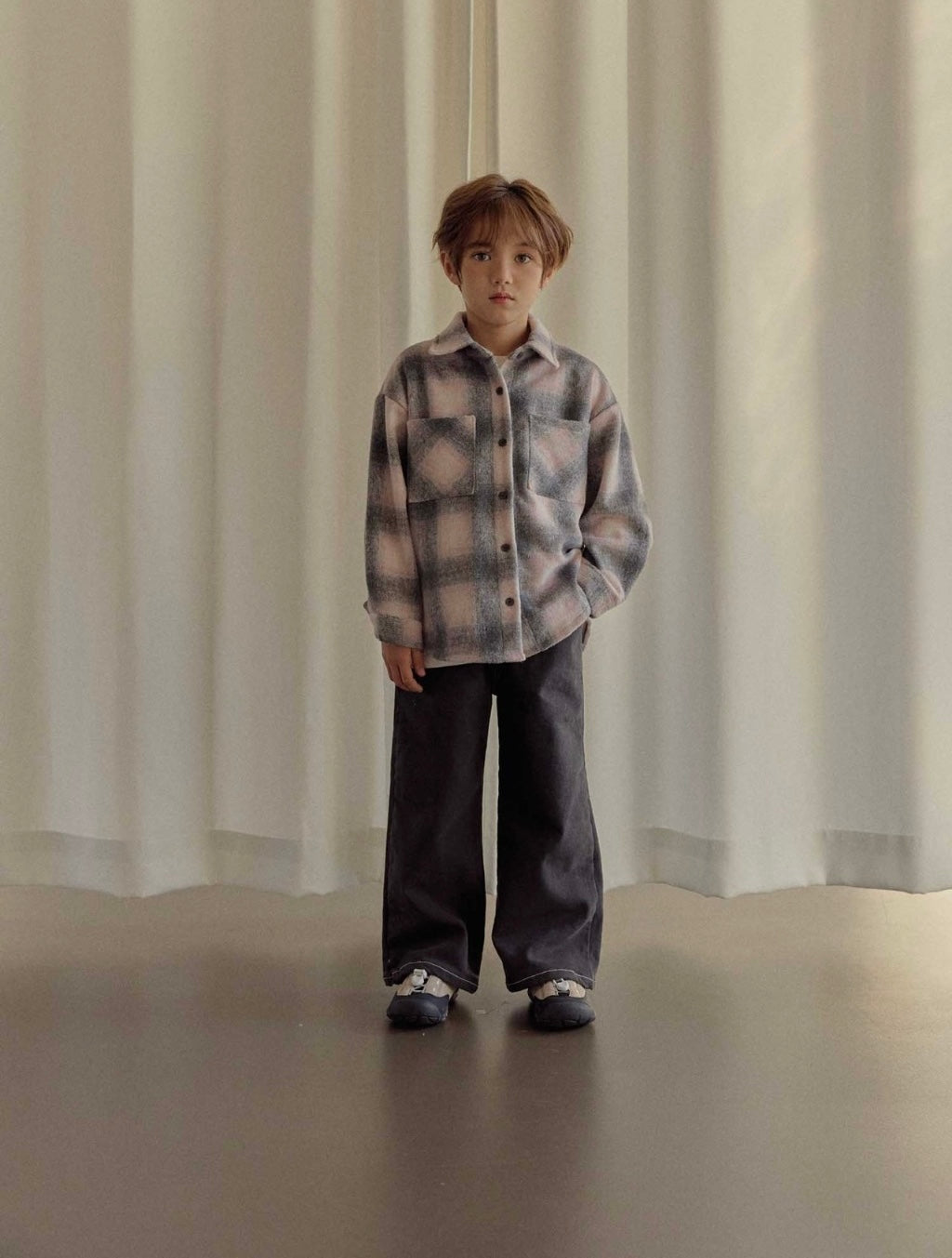 [KIDS] Thick Plaid Shirt