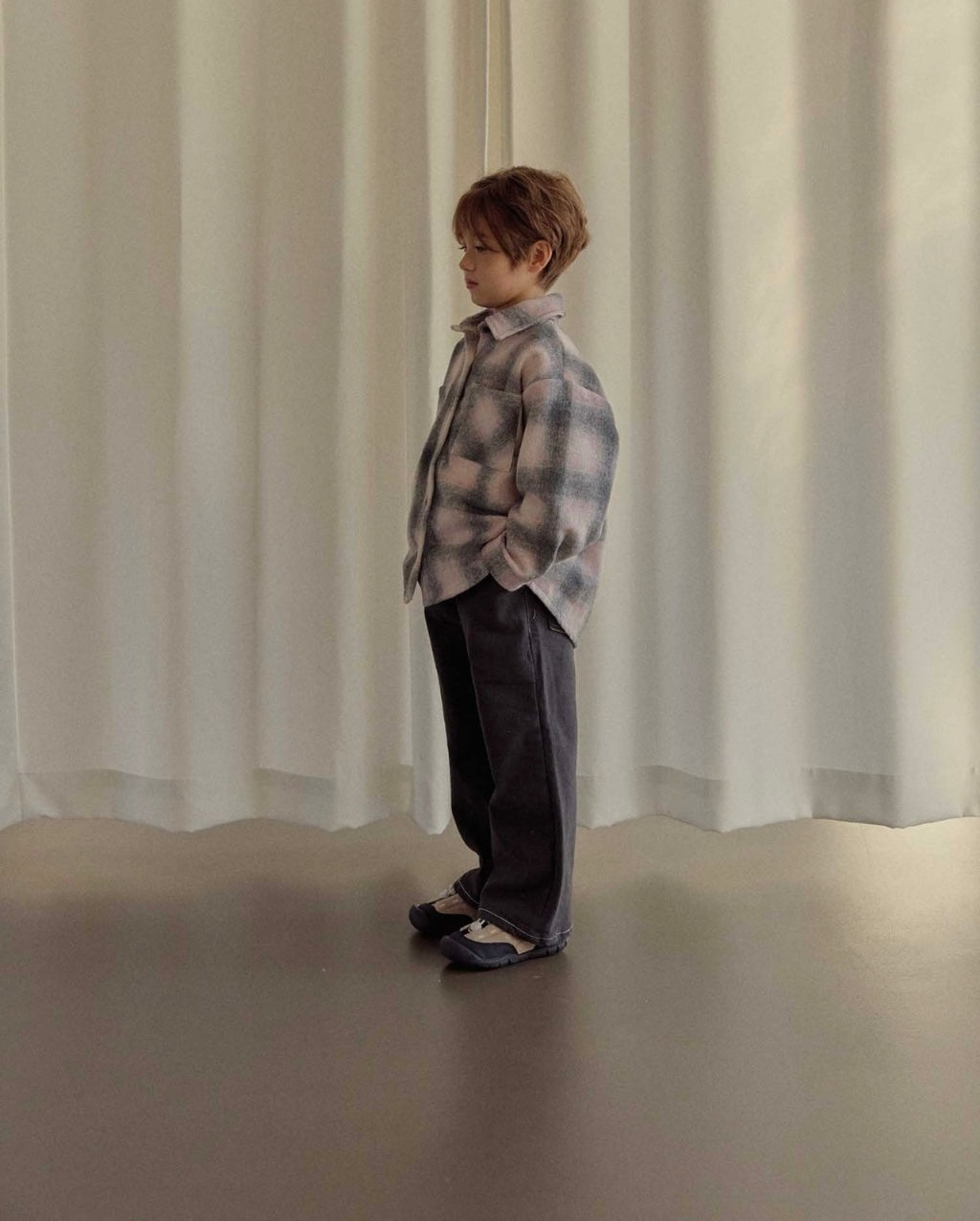 [KIDS] Thick Plaid Shirt
