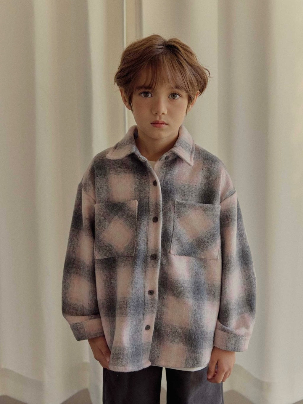 [KIDS] Thick Plaid Shirt