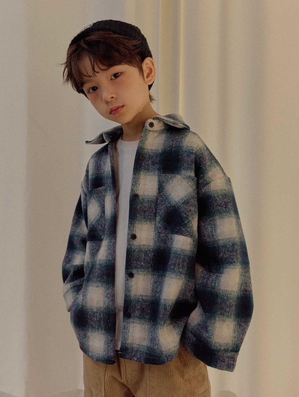 [KIDS] Thick Plaid Shirt