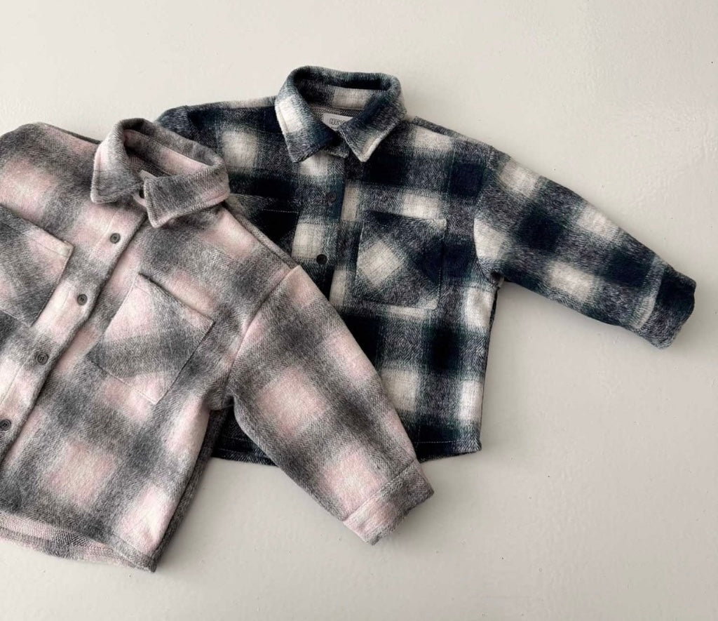 [KIDS] Thick Plaid Shirt