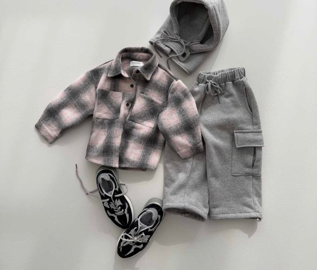 [KIDS] Thick Plaid Shirt
