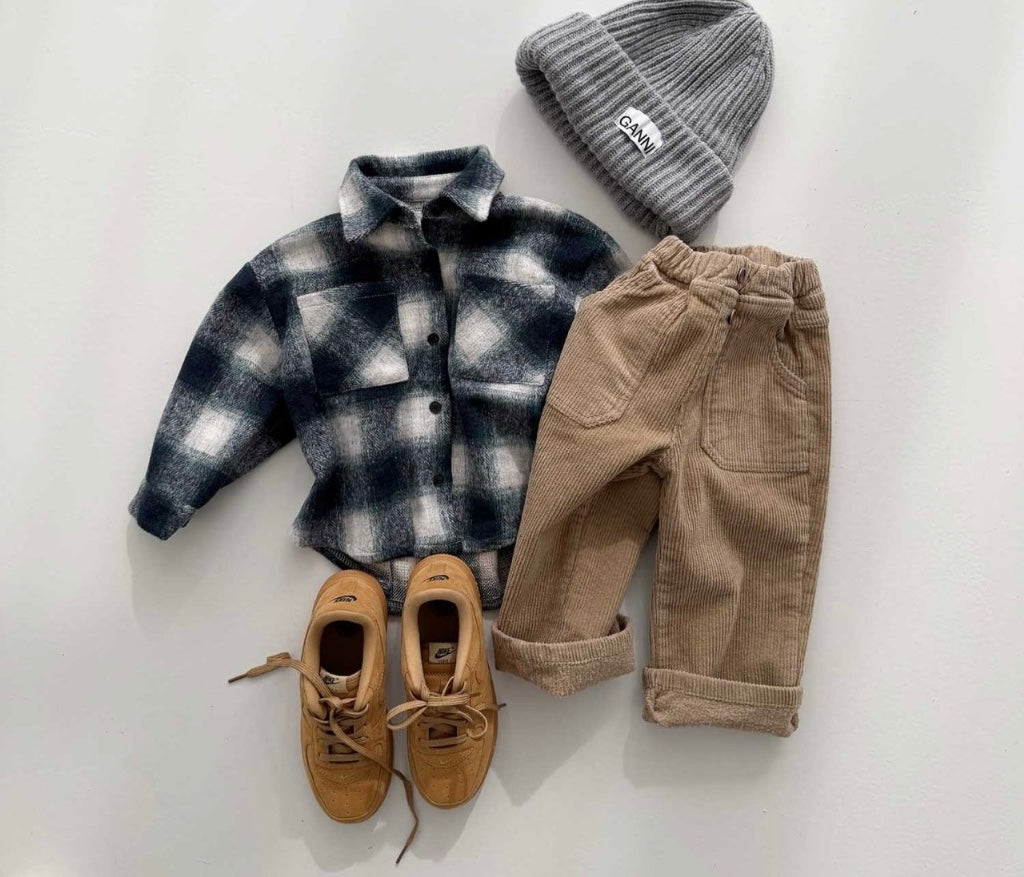 [KIDS] Thick Plaid Shirt