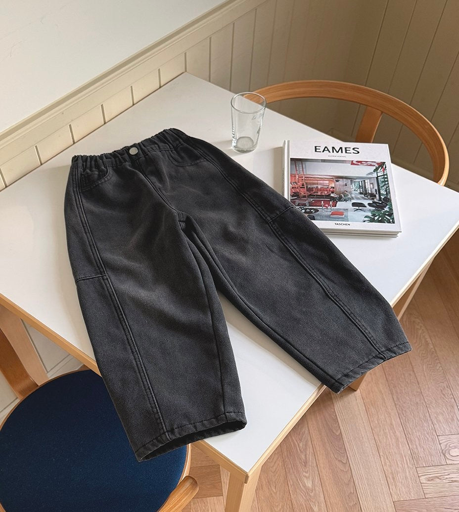 [KIDS] Brushed Fleece Denim Jeans