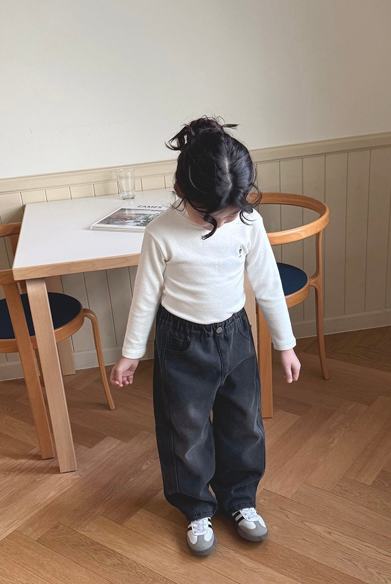 [KIDS] Brushed Fleece Denim Jeans