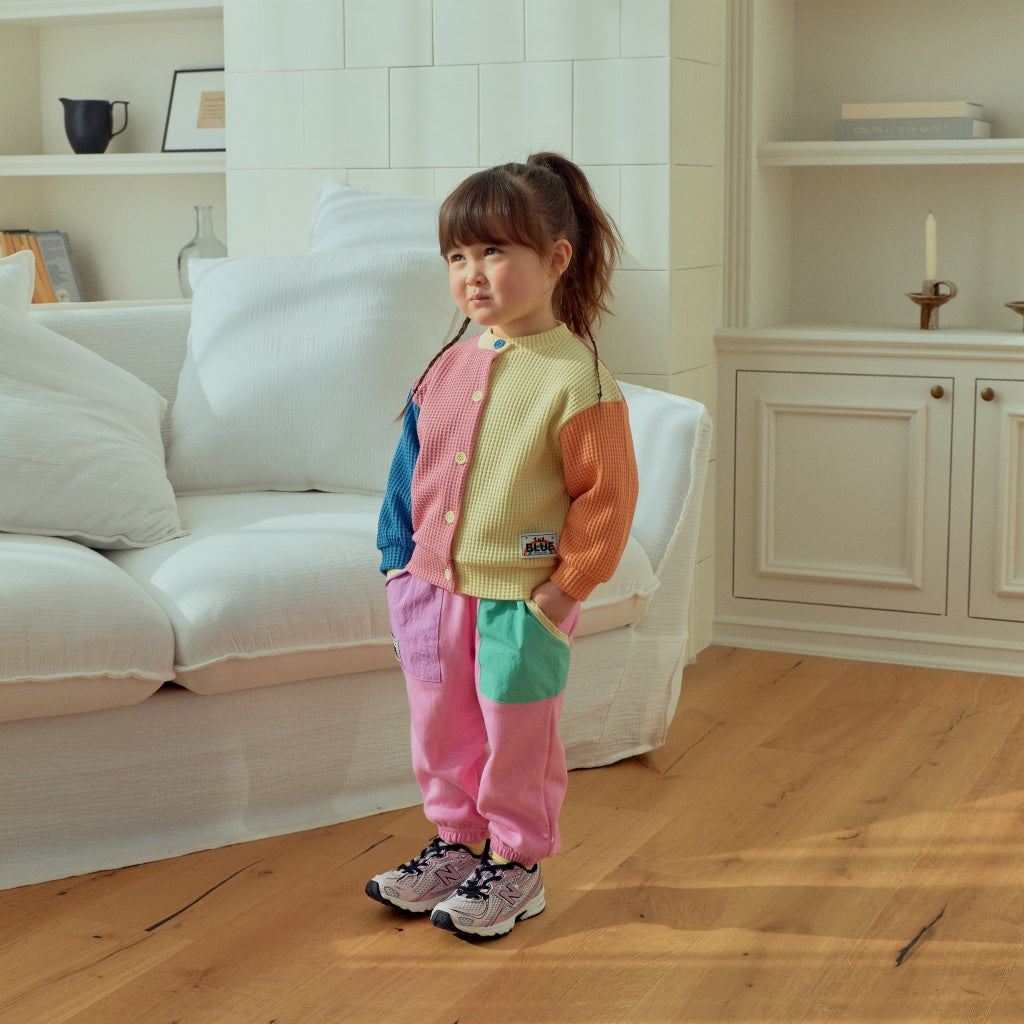 [KIDS] Color-block cardigan