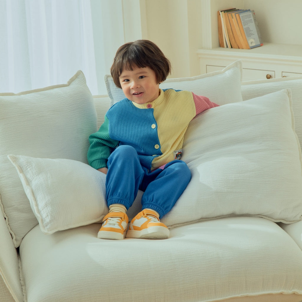[KIDS] Color-block cardigan