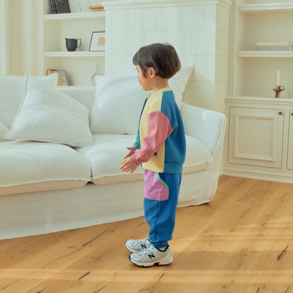 [KIDS] Color-block cardigan