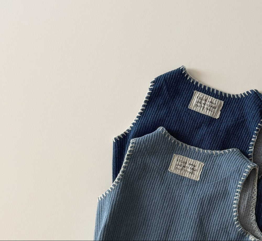 [KIDS] DENIM STYLE VEST