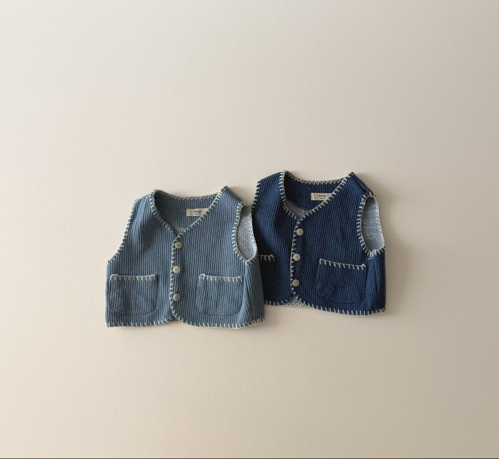 [KIDS] DENIM STYLE VEST