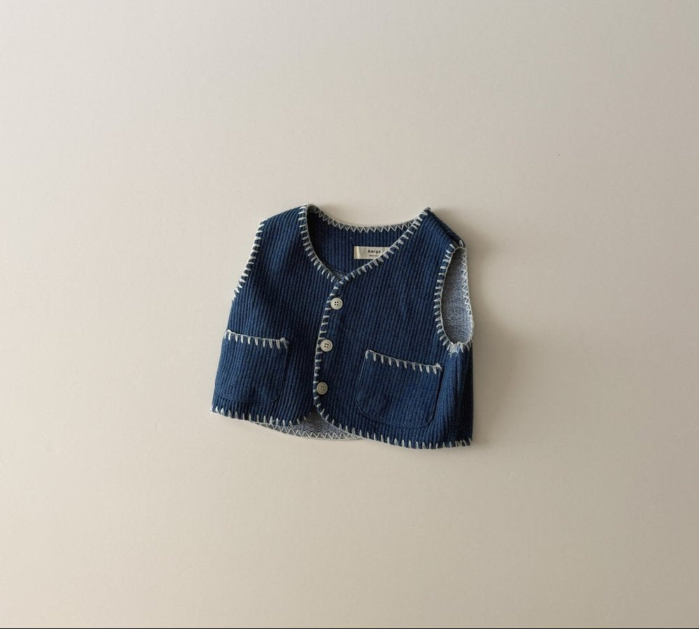 [KIDS] DENIM STYLE VEST