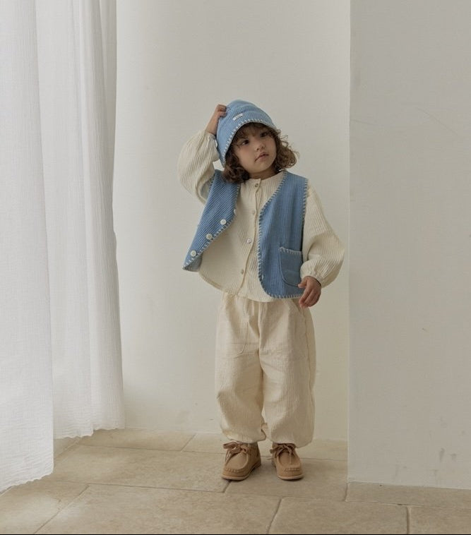 [KIDS] DENIM STYLE VEST