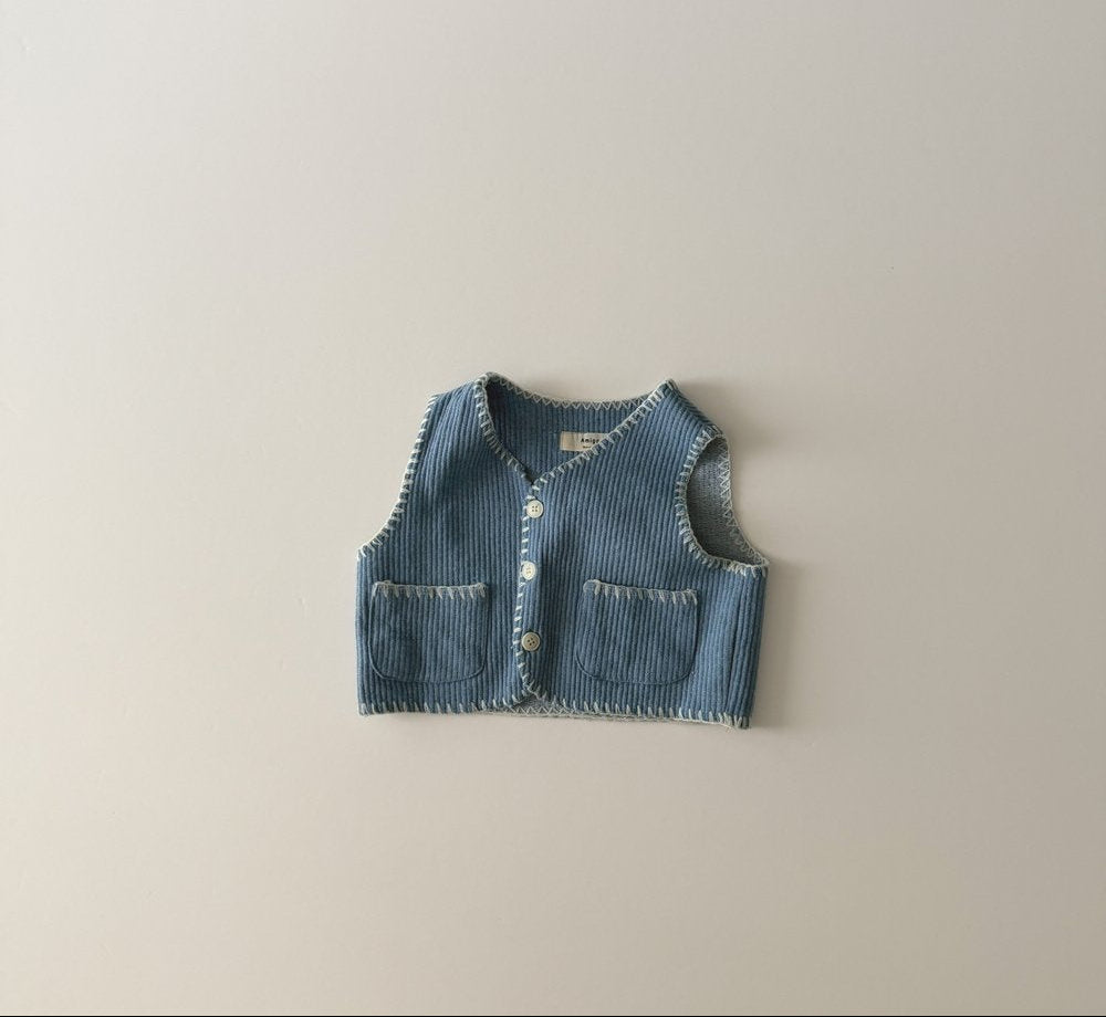 [KIDS] DENIM STYLE VEST