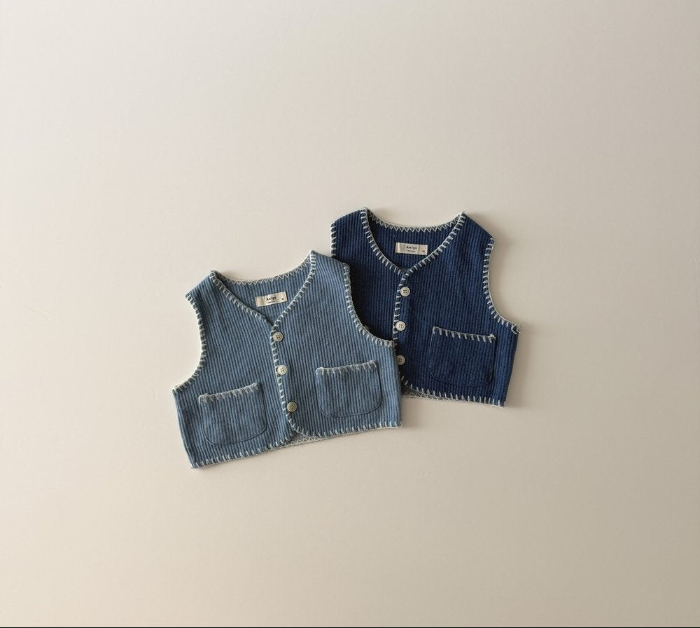 [KIDS] DENIM STYLE VEST