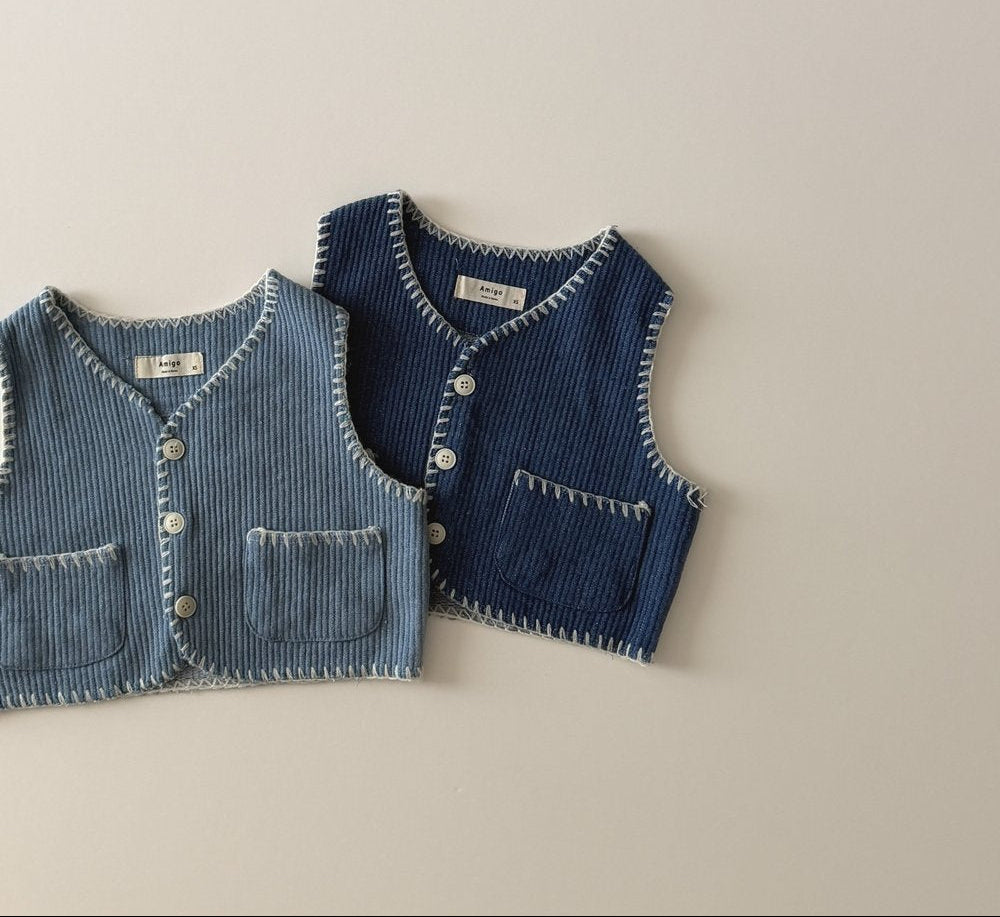 [KIDS] DENIM STYLE VEST