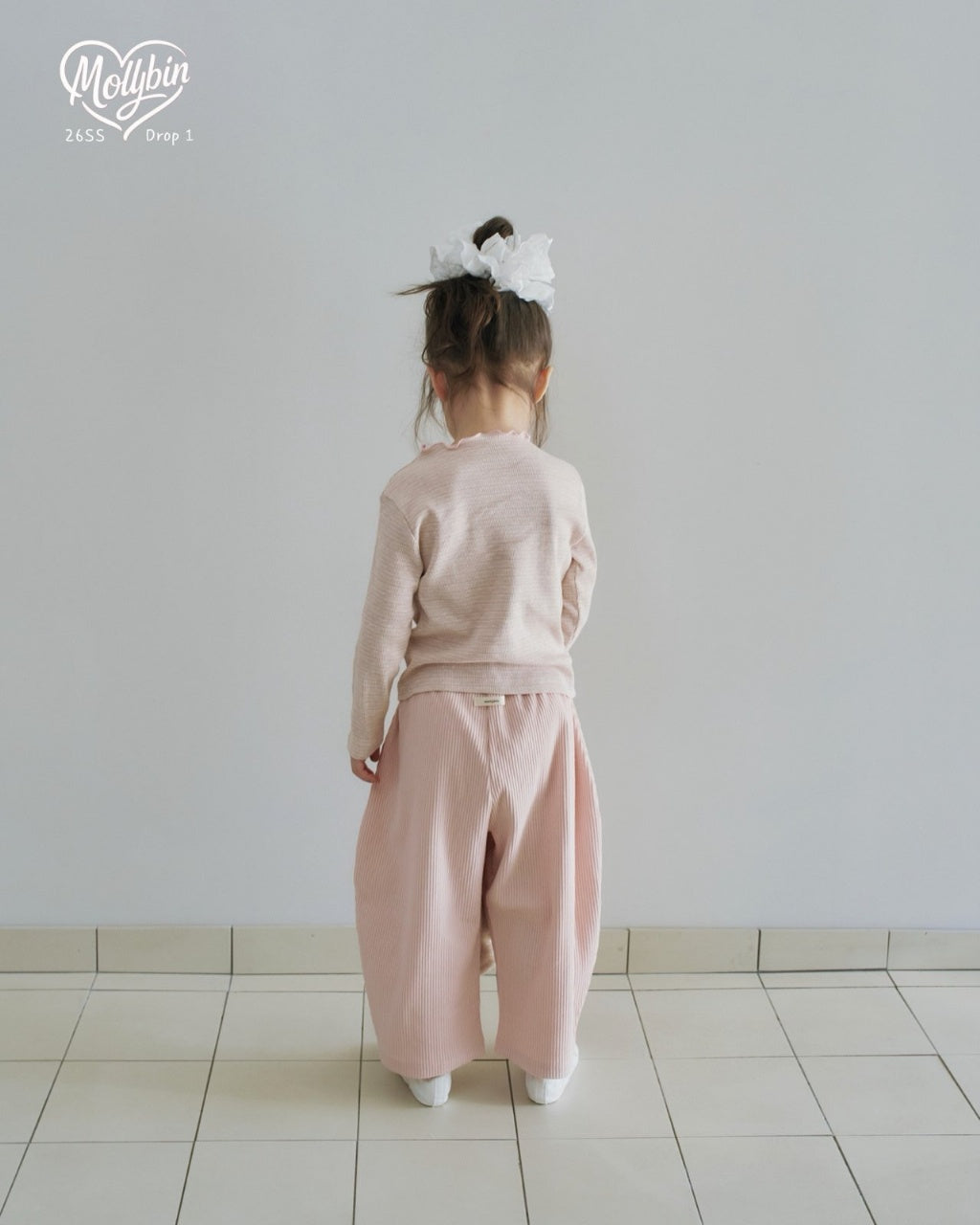 [KIDS] ribbed wide-leg pants