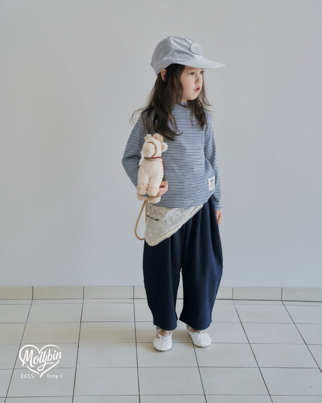 [KIDS] ribbed wide-leg pants