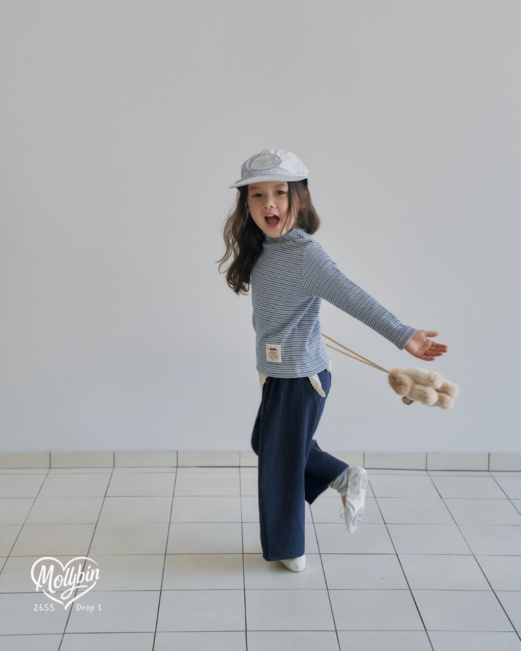 [KIDS] ribbed wide-leg pants