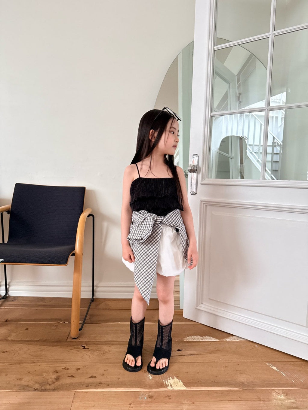 [KIDS] PLEAT VEST SET