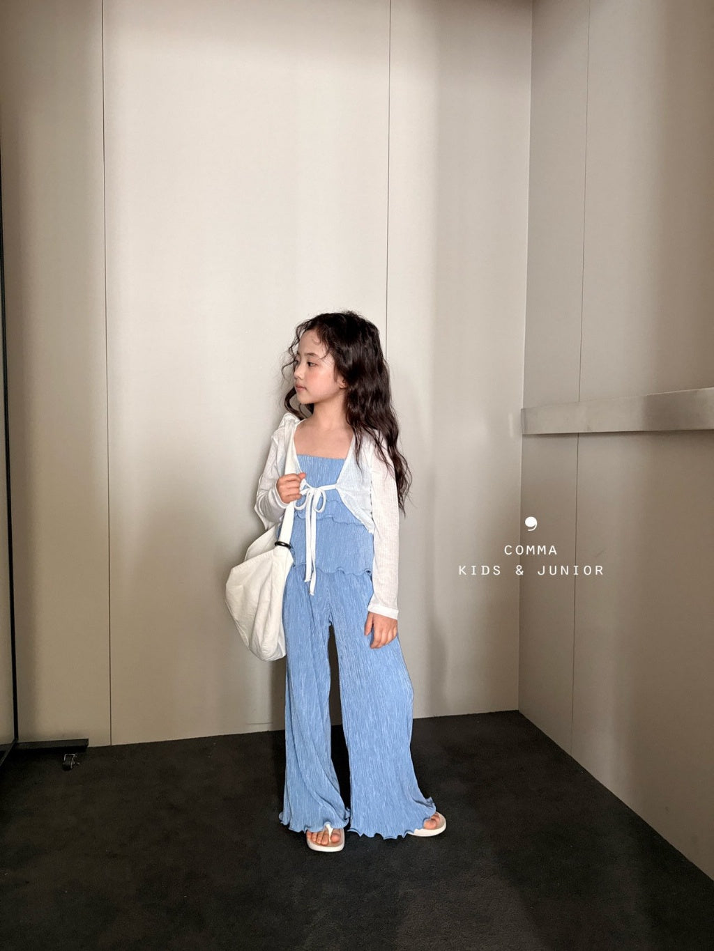 [KIDS] PLEAT VEST SET