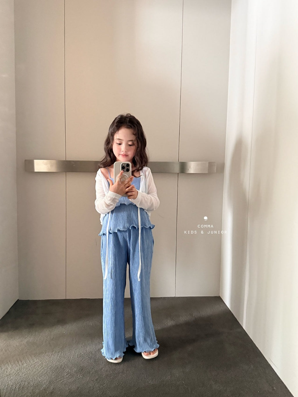 [KIDS] PLEAT VEST SET