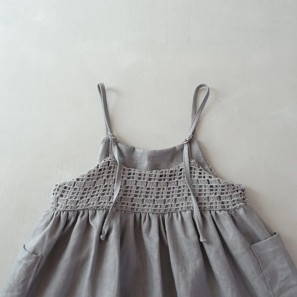 [KIDS] Crochet Pocket Sundress