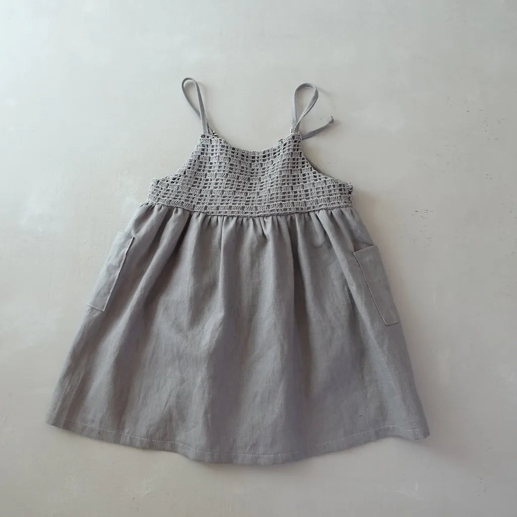 [KIDS] Crochet Pocket Sundress
