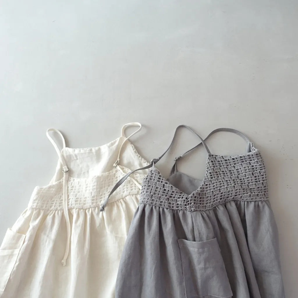 [KIDS] Crochet Pocket Sundress