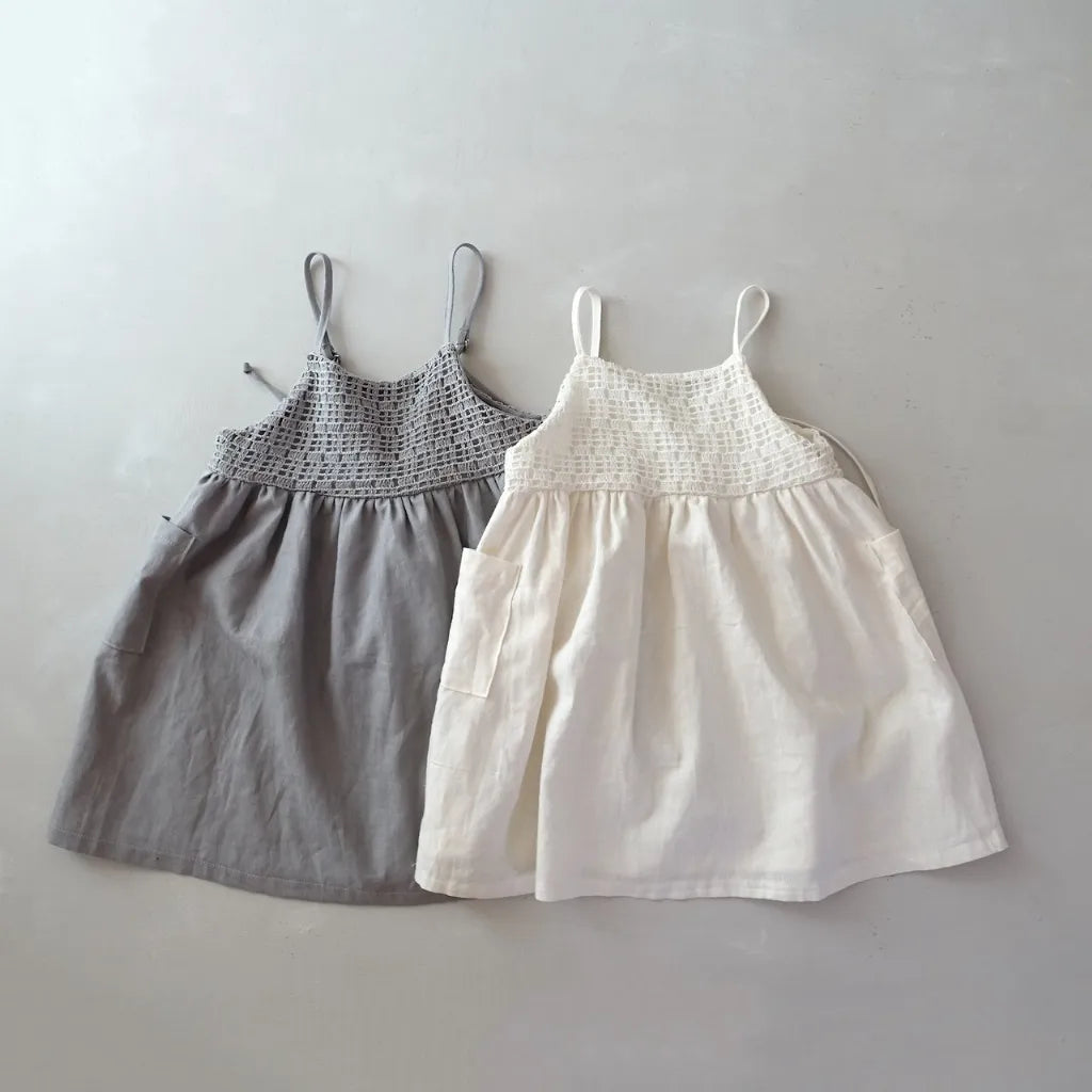 [KIDS] Crochet Pocket Sundress