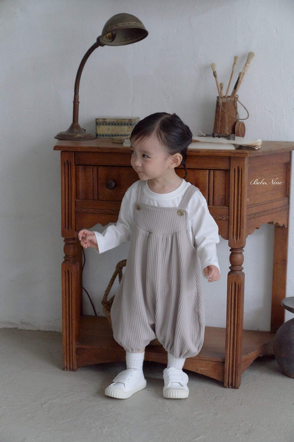 [BABY] Waffle Bubble Overalls