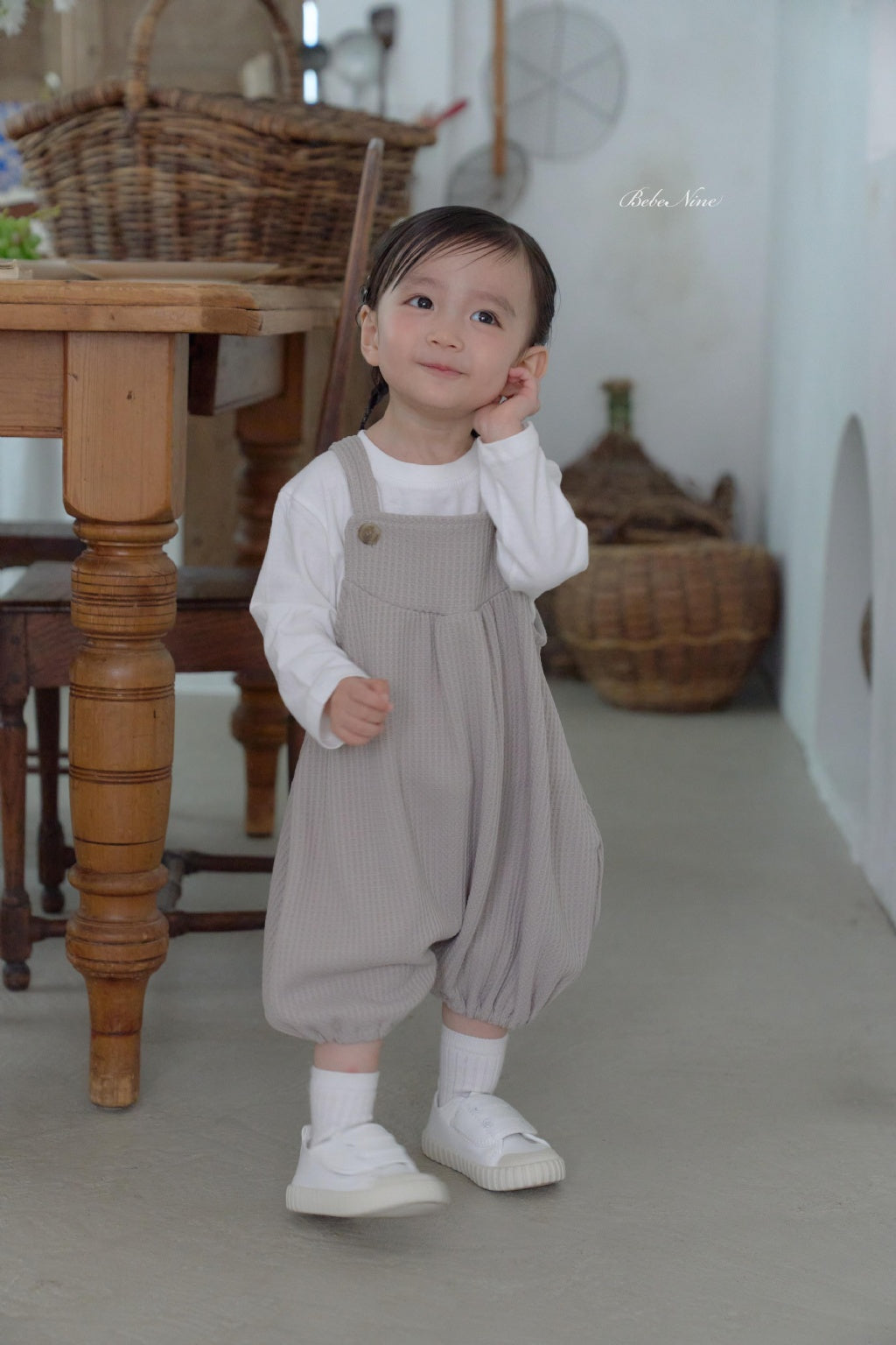 [BABY] Waffle Bubble Overalls