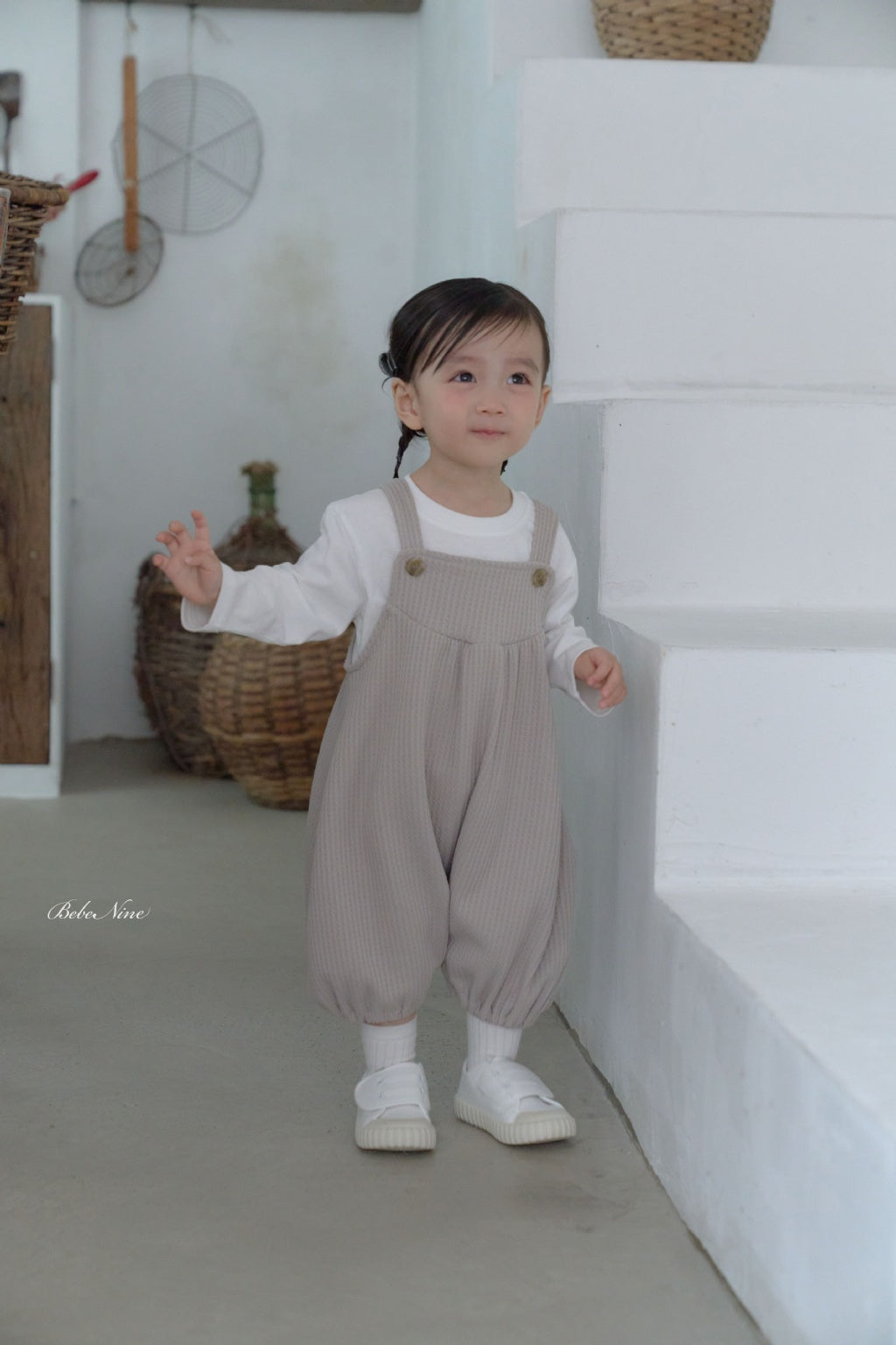 [BABY] Waffle Bubble Overalls