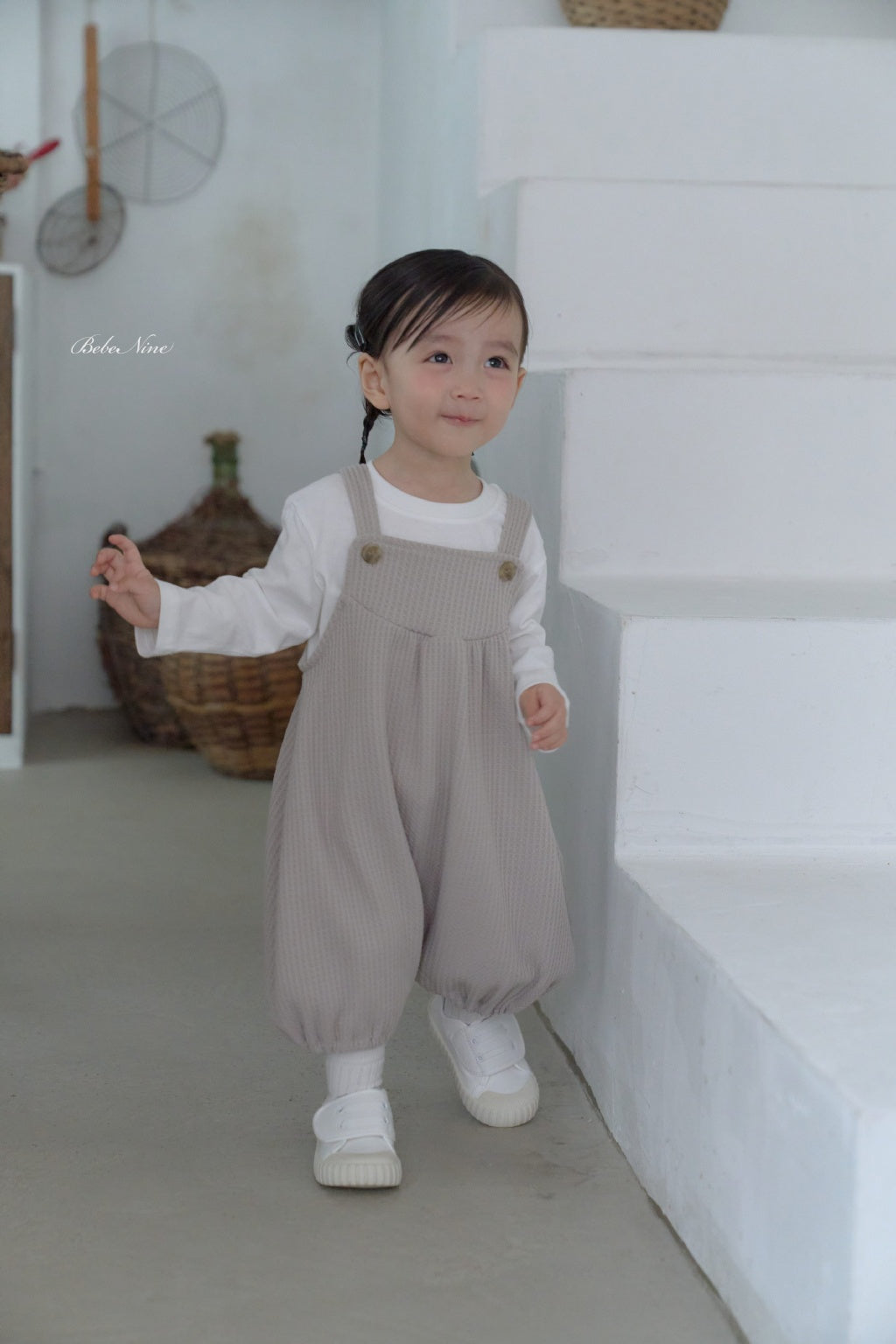 [BABY] Waffle Bubble Overalls