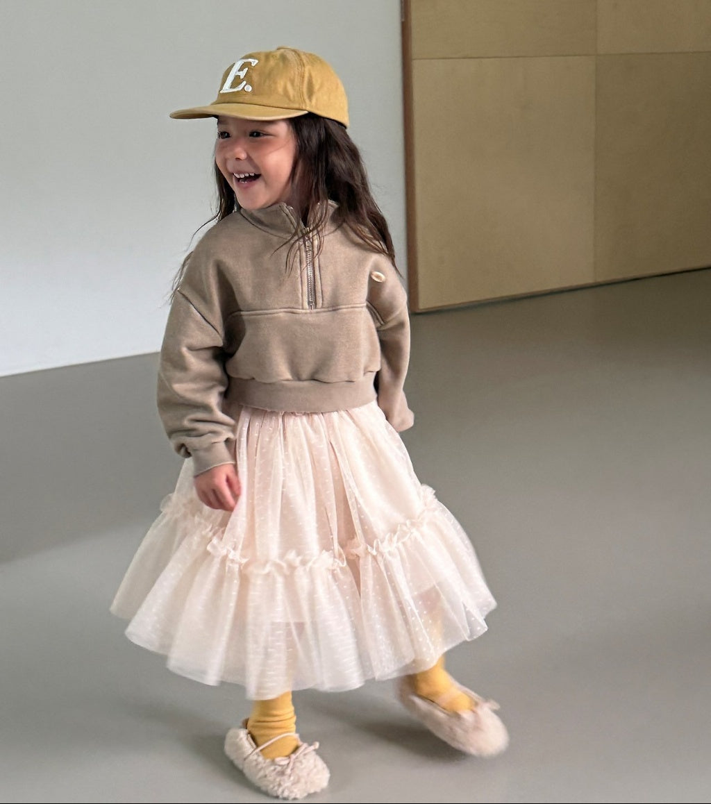 [kids] Layered Ruffle Tulle Skirt