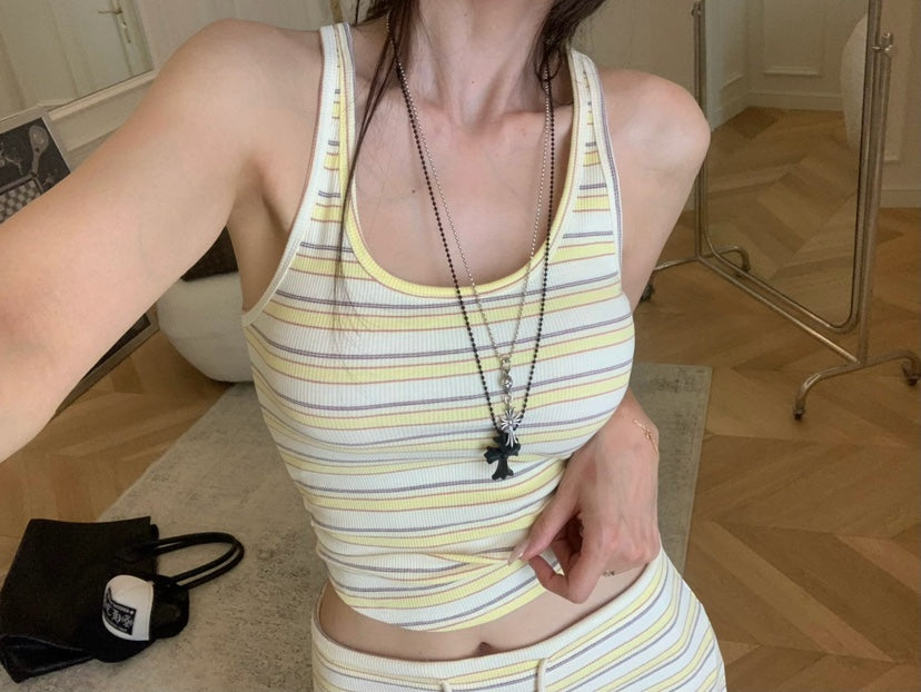 Striped Knit Set