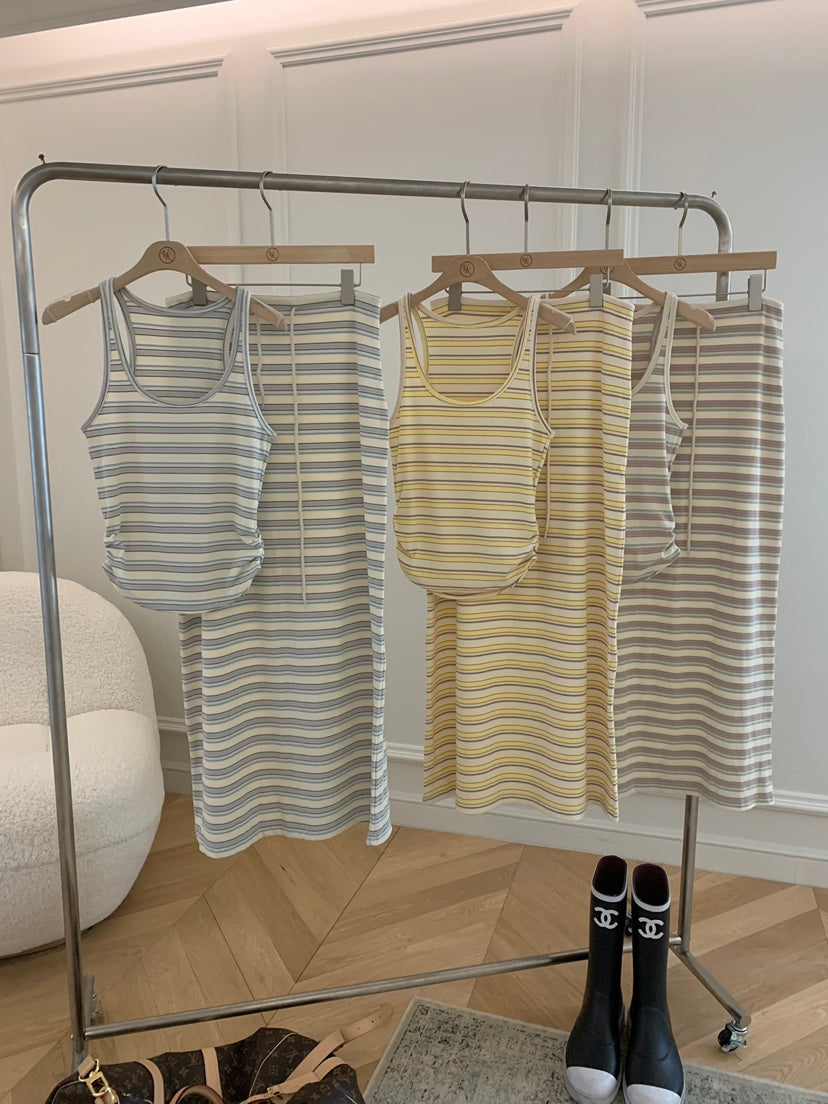 Striped Knit Set