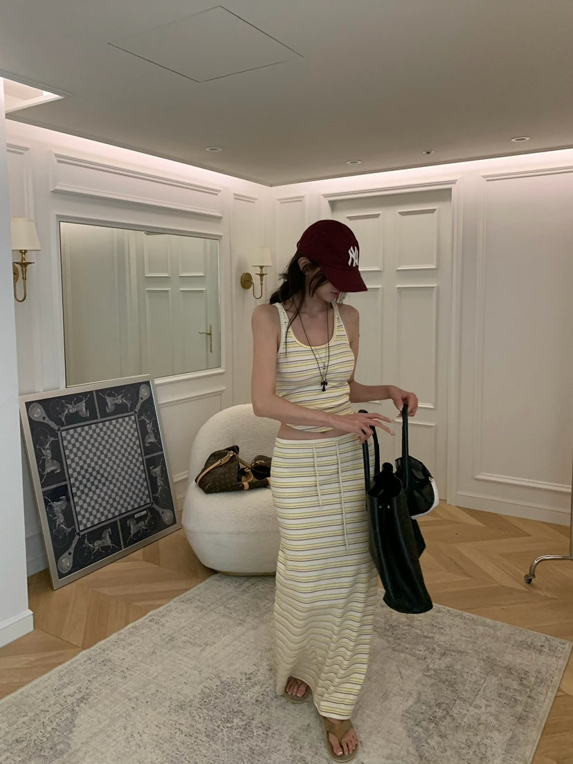 Striped Knit Set