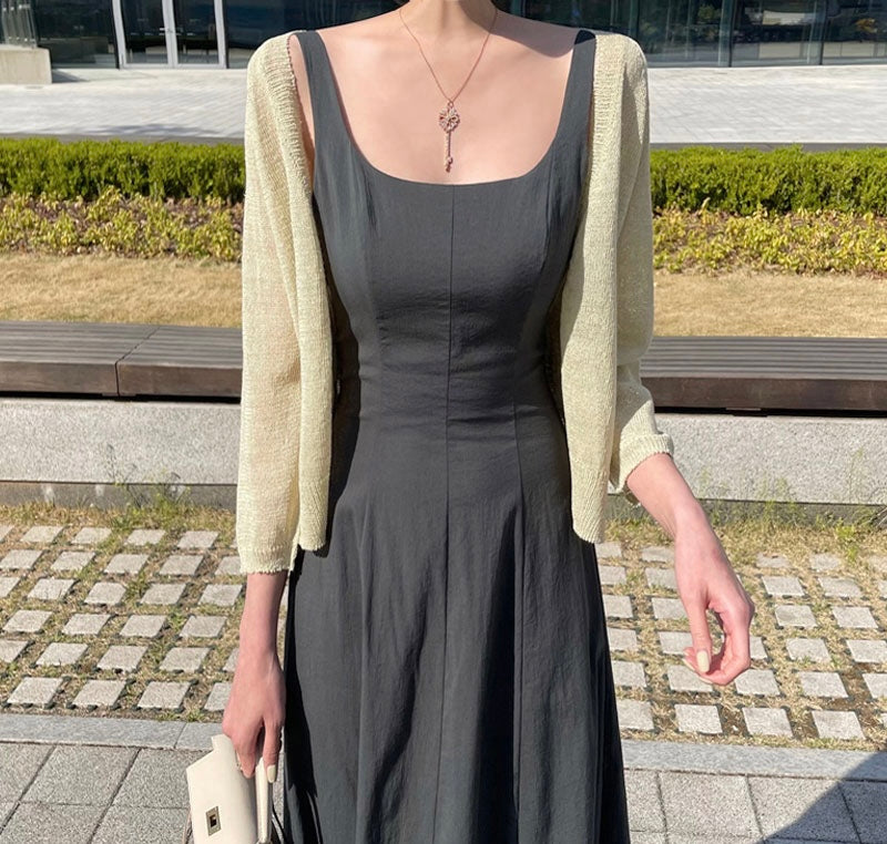 U NECK DRESS